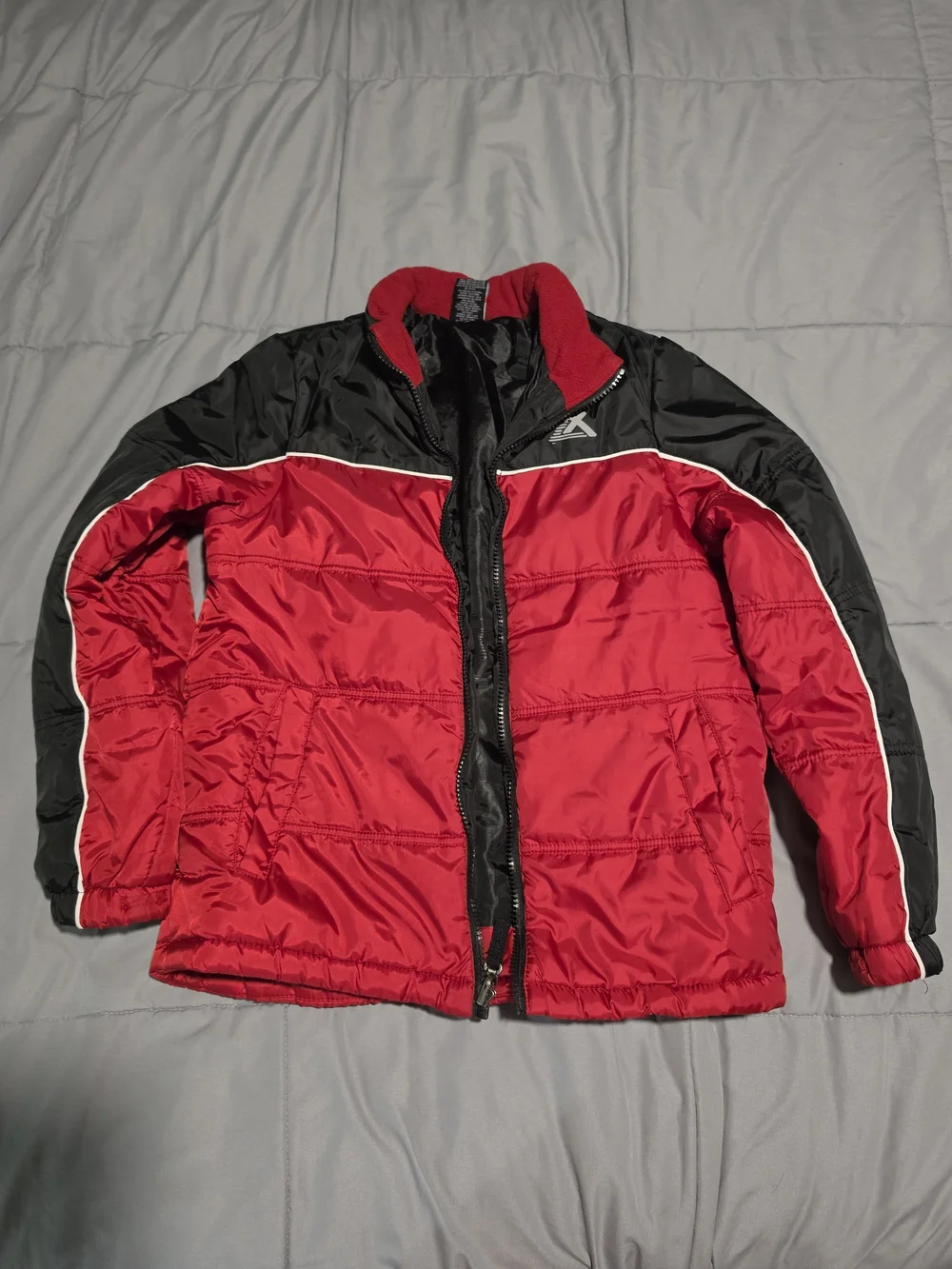 ZeroXposur Red and Black Men's Puffer Jacket
